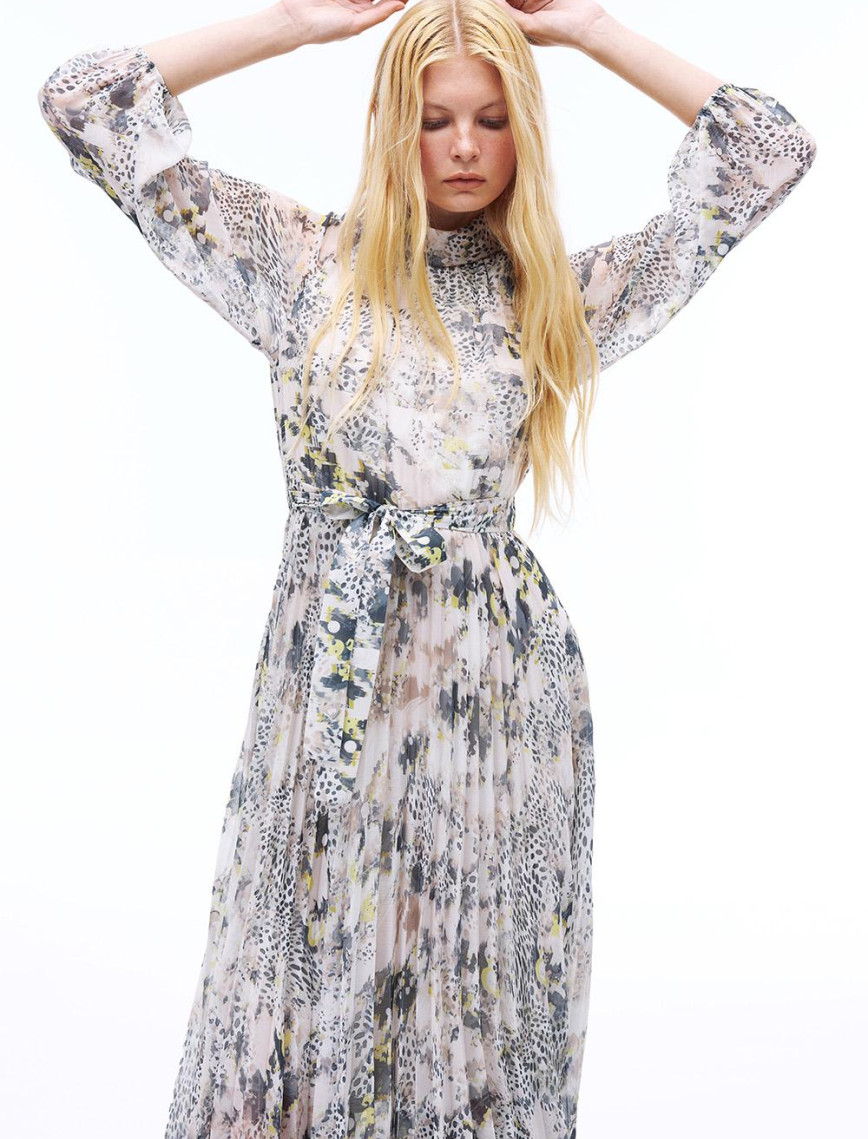 Yoryu Mini Boy Takma Kol Çok Renkli Elbise Yoryu Mini Boy Takma Kol Çok Renkli Elbise