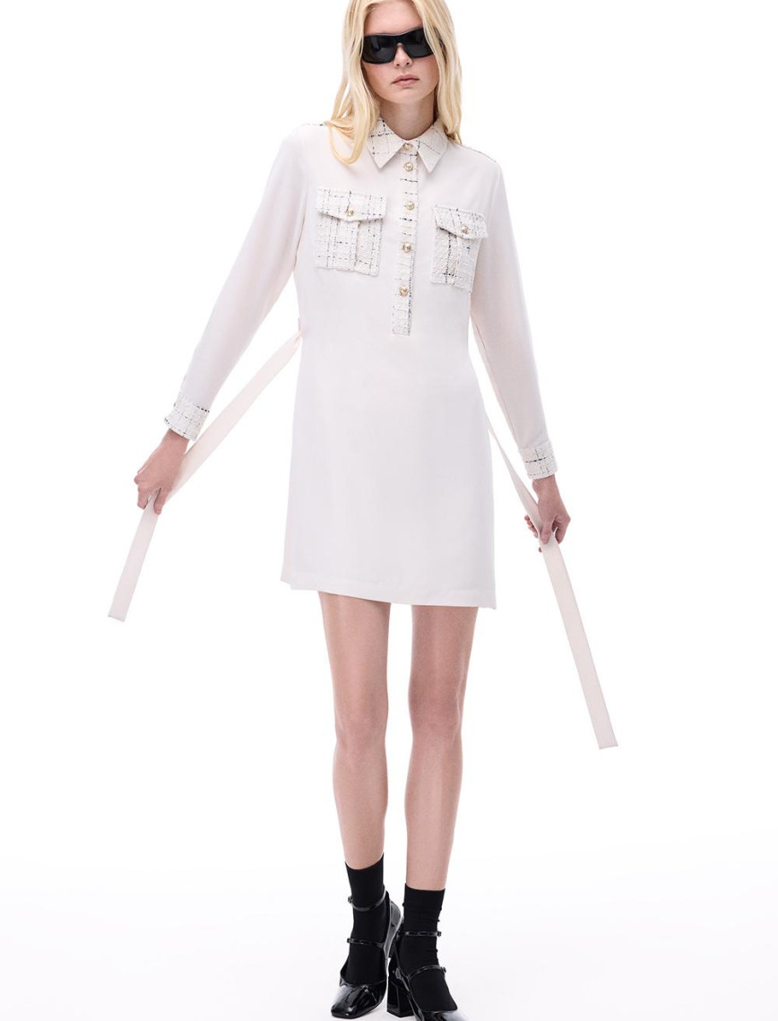 Farewell Regular Fit Diz Üstü Takma Kol Gömlek Yaka Bej Renk Elbise Farewell Regular Fit Diz Üstü Takma Kol Gömlek Yaka Bej Renk Elbise