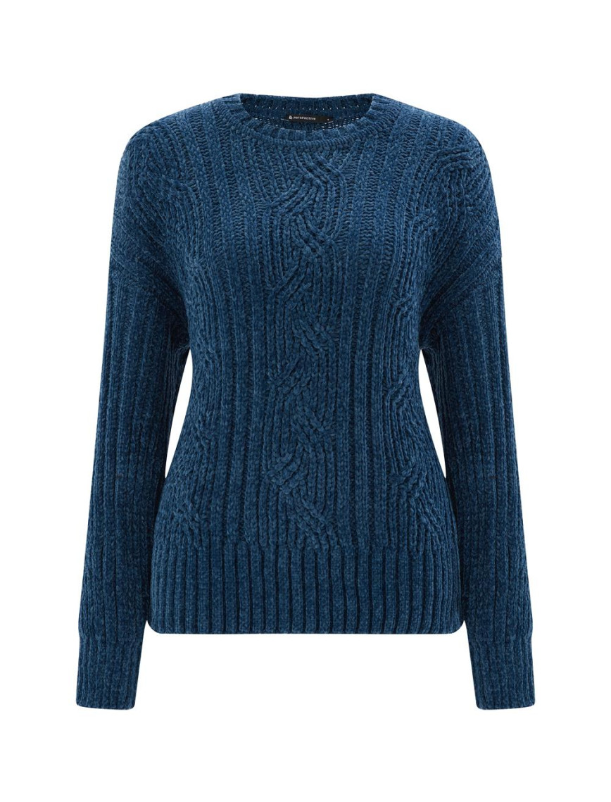 İllas Mavi Renk Kadın Triko Bluz İllas Mavi Renk Kadın Triko Bluz