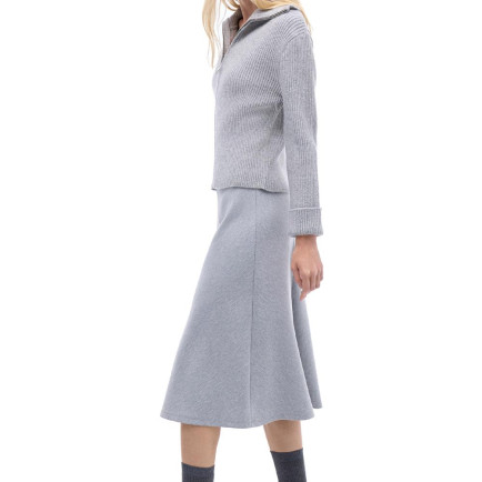 Triko Rahat Kalıp Standart Boy Takma Kol Gömlek Yaka Gri Hırka Triko Rahat Kalıp Standart Boy Takma Kol Gömlek Yaka Gri Hırka