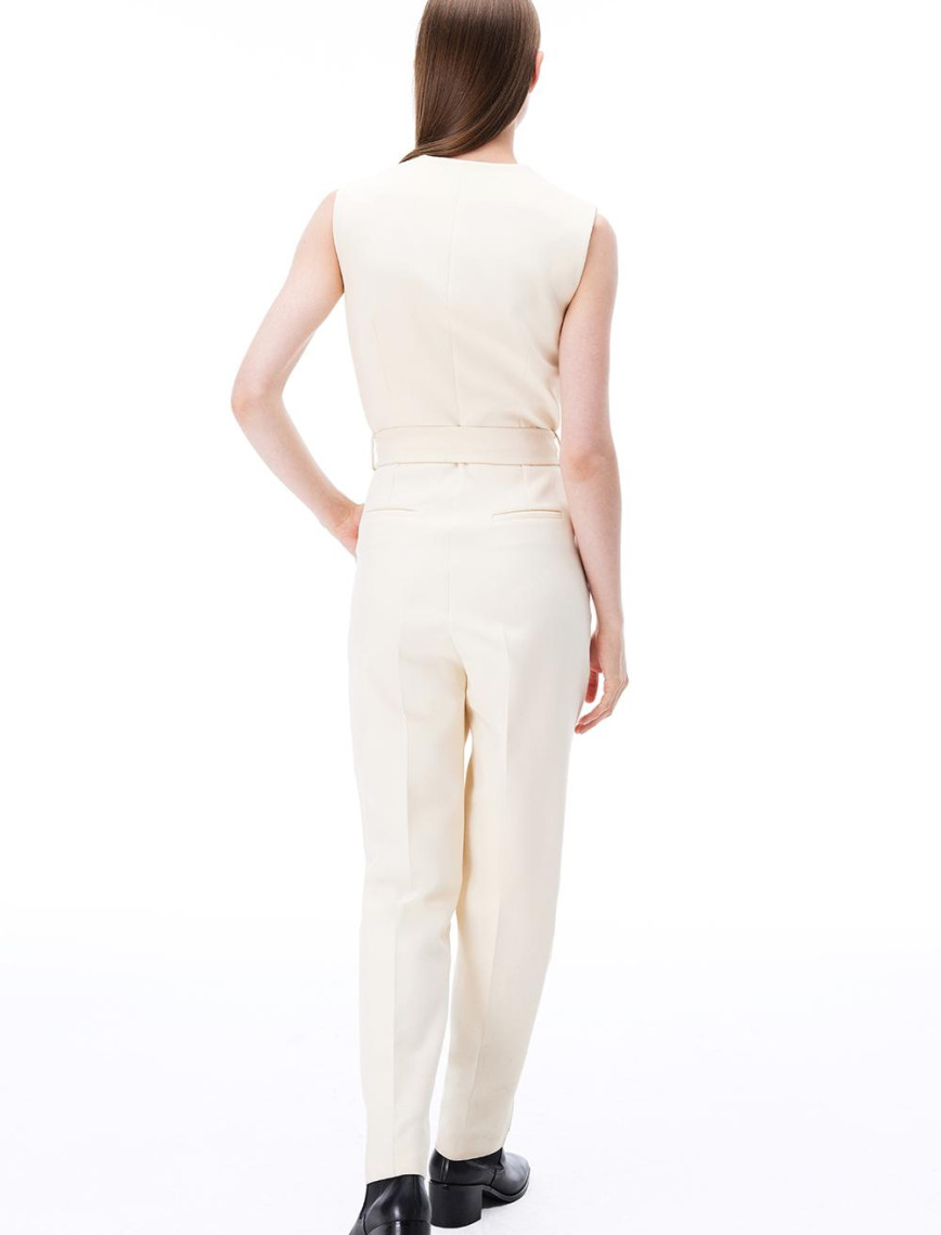 Morningstar Regular Fit Uzun Boy Sıfır Kol Erkek Yaka Acık bej Tulum Morningstar Regular Fit Uzun Boy Sıfır Kol Erkek Yaka Acık bej Tulum