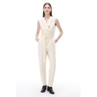 Morningstar Regular Fit Uzun Boy Sıfır Kol Erkek Yaka Acık bej Tulum Morningstar Regular Fit Uzun Boy Sıfır Kol Erkek Yaka Acık bej Tulum