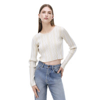 Triko Rahat Kalıp Kısa Boy Takma Kol Bisiklet Yaka Vizon Bluz Triko Rahat Kalıp Kısa Boy Takma Kol Bisiklet Yaka Vizon Bluz