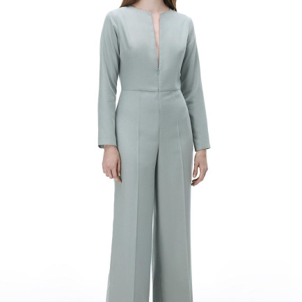 Morla Regular Fit Uzun Boy Takma Kol Yuvarlak Yaka Mint Tulum Morla Regular Fit Uzun Boy Takma Kol Yuvarlak Yaka Mint Tulum