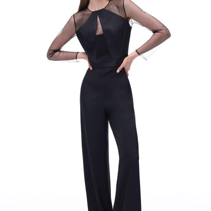 Arians Regular Fit Standart Boy Takma Kol Bisiklet Yaka Siyah Tulum Arians Regular Fit Standart Boy Takma Kol Bisiklet Yaka Siyah Tulum