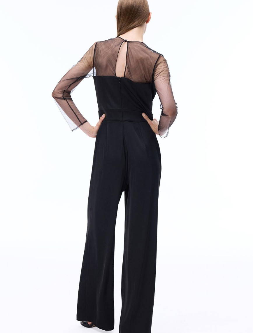 Arians Regular Fit Standart Boy Takma Kol Bisiklet Yaka Siyah Tulum Arians Regular Fit Standart Boy Takma Kol Bisiklet Yaka Siyah Tulum