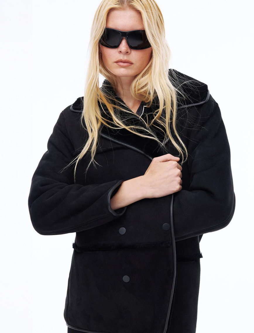 Avilas Rahat Kalıp Standart Boy Takma Kol Ceket Yaka Siyah Kurk Avilas Rahat Kalıp Standart Boy Takma Kol Ceket Yaka Siyah Kurk