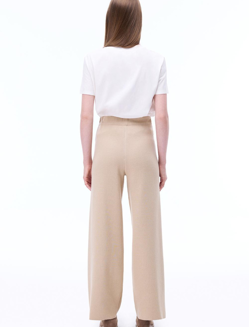 Triko Rahat Kalıp Uzun Boy Vizon Pantolon Triko Rahat Kalıp Uzun Boy Vizon Pantolon