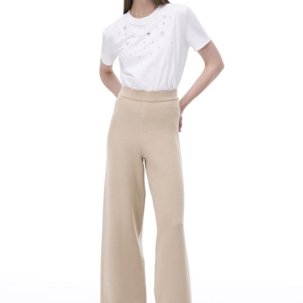 Triko Rahat Kalıp Uzun Boy Vizon Pantolon Triko Rahat Kalıp Uzun Boy Vizon Pantolon