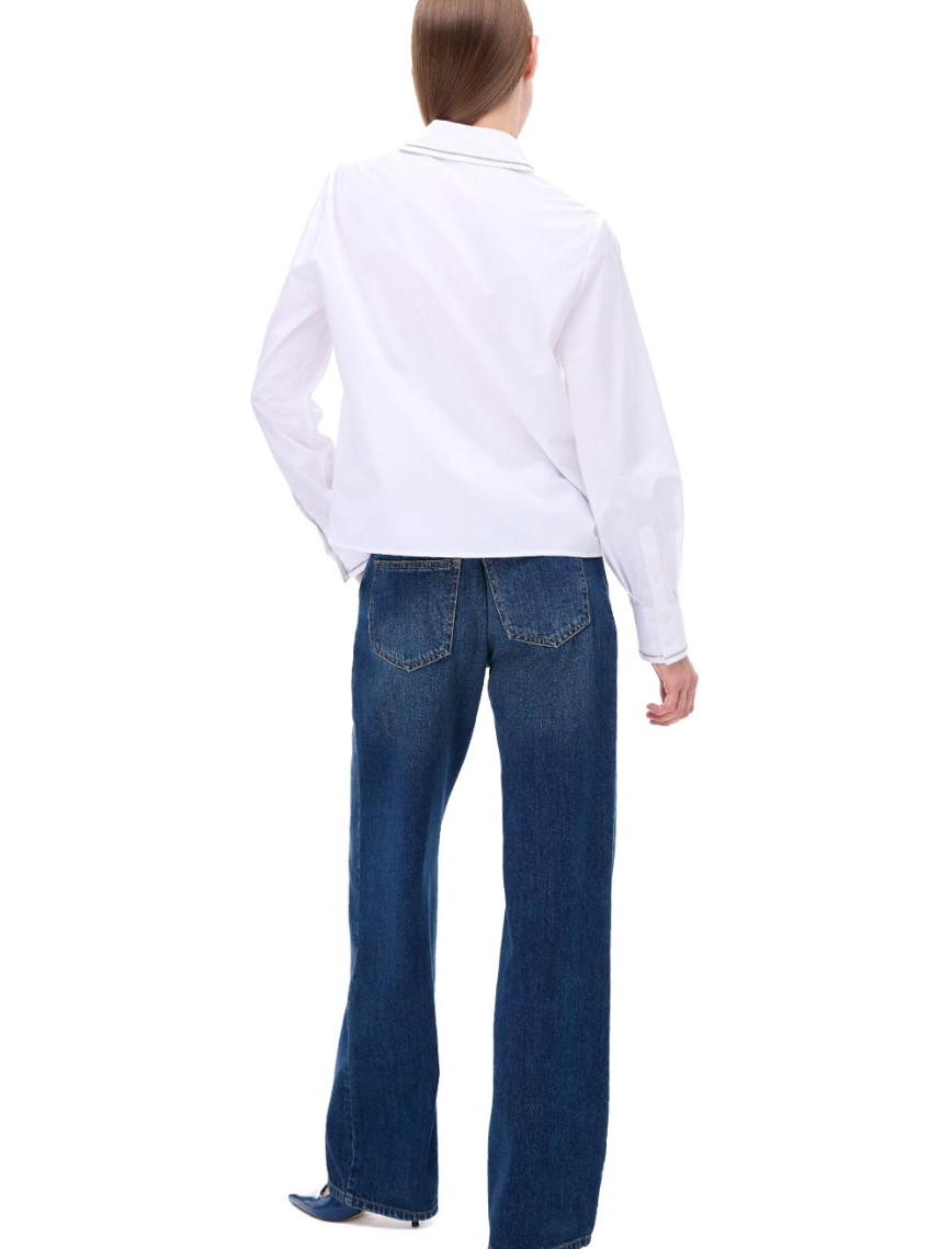 Amelias Regular Fit Standart Boy Takma Kol Gömlek Yaka Beyaz Gömlek Amelias Regular Fit Standart Boy Takma Kol Gömlek Yaka Beyaz Gömlek