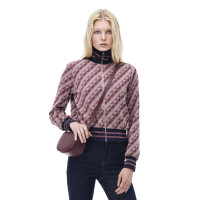 Alcors Slim Fit Geometrik Desen Standart Boy Takma Kol Yarım Dik Yaka Bordo Mont Alcors Slim Fit Geometrik Desen Standart Boy Takma Kol Yarım Dik Yaka Bordo Mont