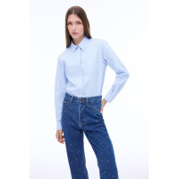 Amelias Regular Fit Standart Boy Düşük Kollu Gömlek Yaka Mavi Gömlek Amelias Regular Fit Standart Boy Düşük Kollu Gömlek Yaka Mavi Gömlek