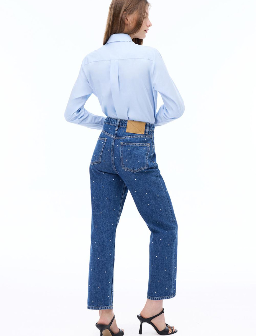 Amelias Regular Fit Standart Boy Düşük Kollu Gömlek Yaka Mavi Gömlek Amelias Regular Fit Standart Boy Düşük Kollu Gömlek Yaka Mavi Gömlek