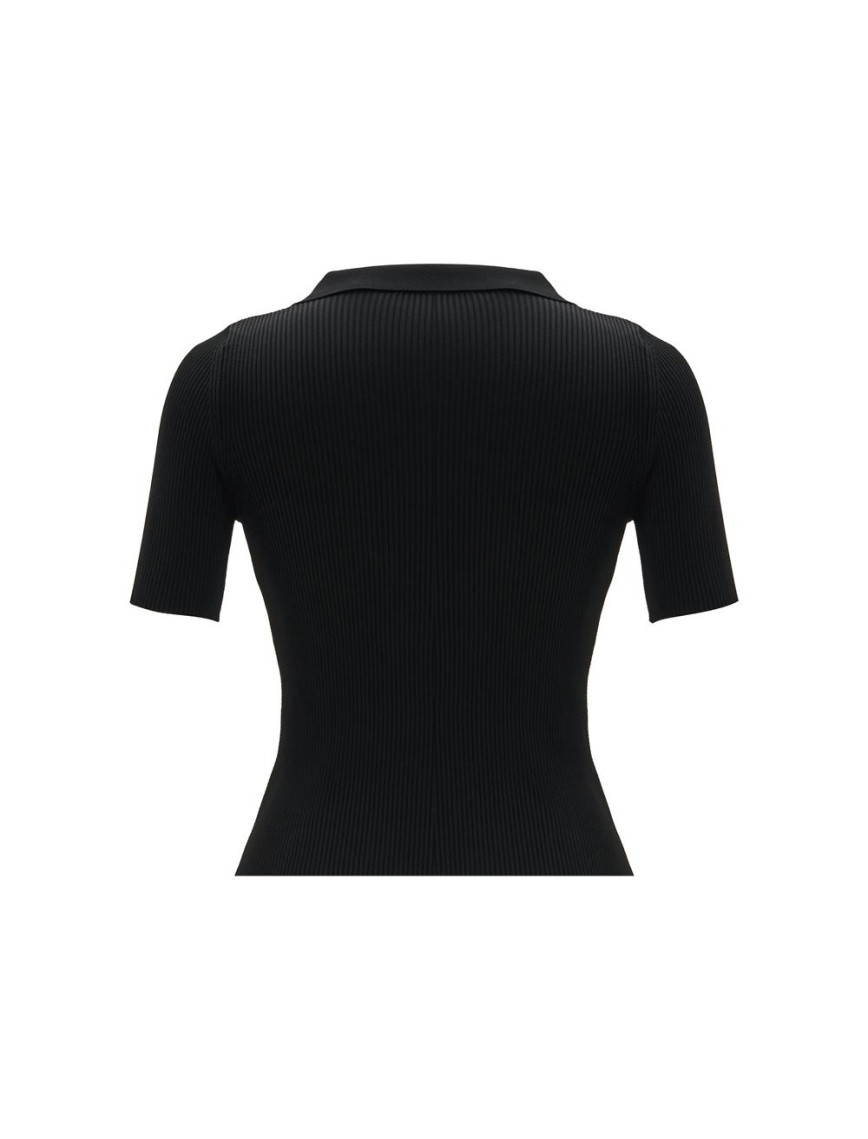 İllas Yakalı Siyah Renk Kadın Triko Bluz İllas Yakalı Siyah Renk Kadın Triko Bluz