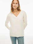 Mayra Regular Fit Standart Boy Ekru Renk Kadın Triko Bluz Mayra Regular Fit Standart Boy Ekru Renk Kadın Triko Bluz