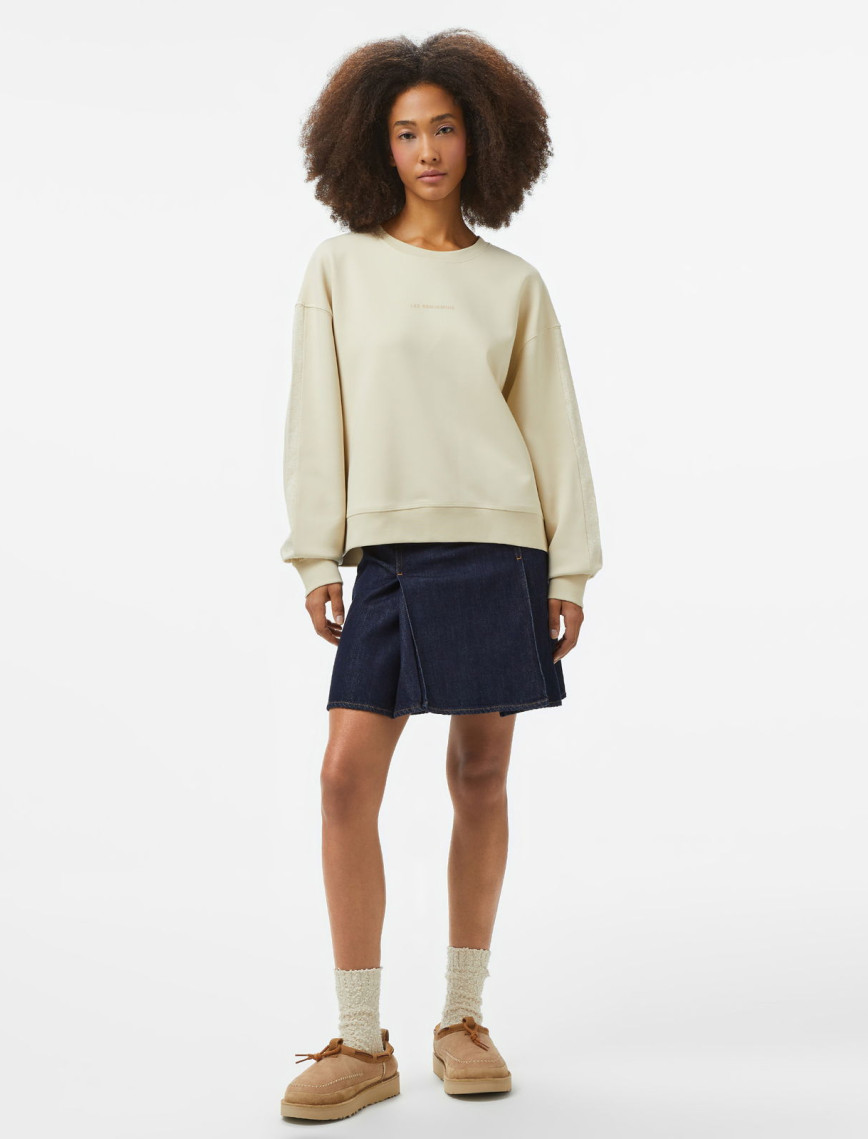 Les Benjamins Classics Kadın Krem Sweatshirt Les Benjamins Classics Kadın Krem Sweatshirt