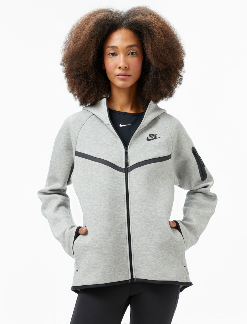 Nike Sportswear Tech Fleece Windrunner Kadın Gri Sweatshirt Nike Sportswear Tech Fleece Windrunner Kadın Gri Sweatshirt