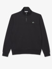 Lacoste Erkek Classic Fit Yarım Fermuarlı Siyah Sweatshirt Lacoste Erkek Classic Fit Yarım Fermuarlı Siyah Sweatshirt