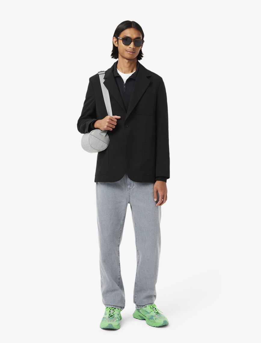 Lacoste Erkek Classic Fit Yarım Fermuarlı Siyah Sweatshirt Lacoste Erkek Classic Fit Yarım Fermuarlı Siyah Sweatshirt