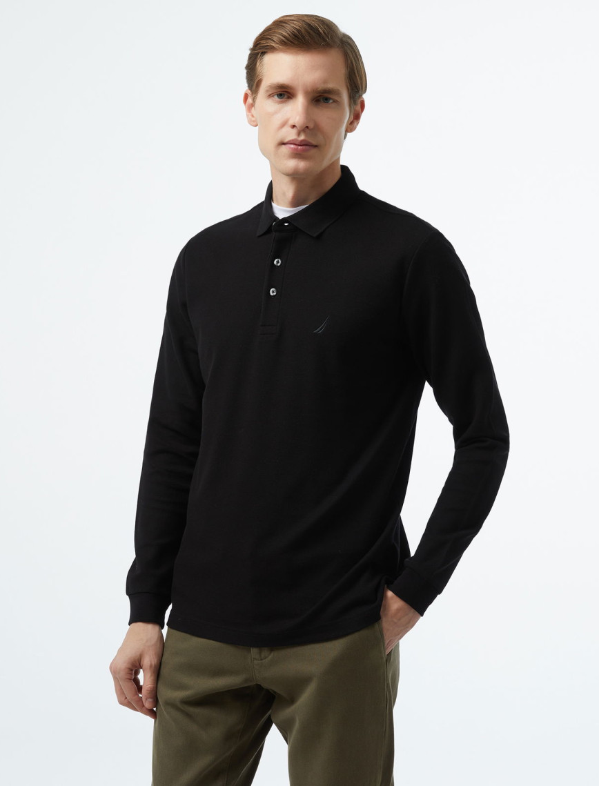 Nautica Erkek Lacivert Slim Fit Uzun Kollu Polo Nautica Erkek Lacivert Slim Fit Uzun Kollu Polo