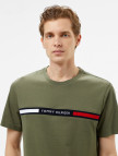 Tommy Hilfiger Hilfiger Chest Insert Erkek Yeşil T-Shirt Tommy Hilfiger Hilfiger Chest Insert Erkek Yeşil T-Shirt