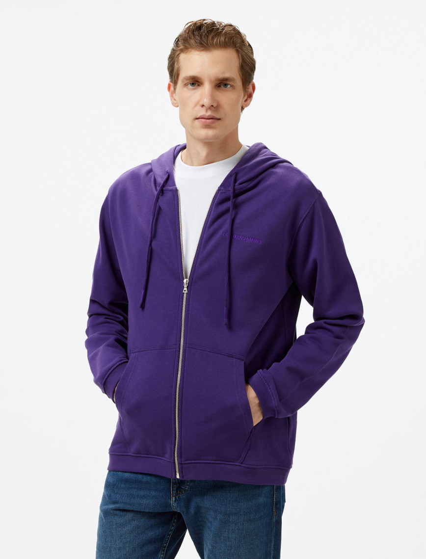 Les Benjamins 303 Erkek Mor Sweatshirt Les Benjamins 303 Erkek Mor Sweatshirt