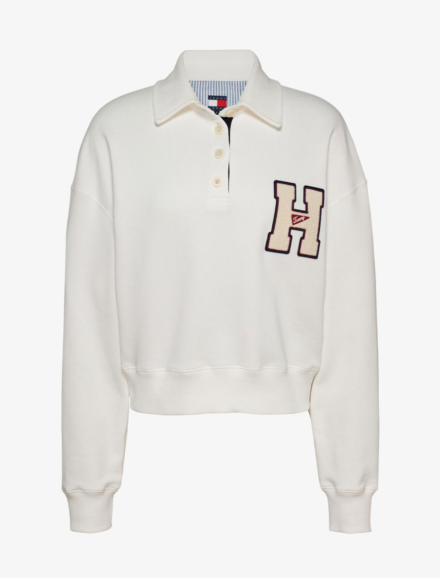 Tommy Jeans Graphic Hawk Kadın Beyaz Polo Tommy Jeans Graphic Hawk Kadın Beyaz Polo