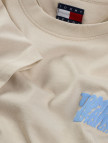 Tommy Jeans Regular Bubble Kadın Bej T-Shirt Tommy Jeans Regular Bubble Kadın Bej T-Shirt