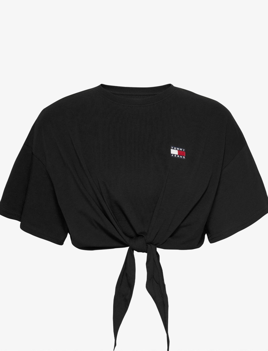 Tommy Jeans Reg Waist Tie Badge Ext Kadın Lacivert T-Shirt Tommy Jeans Reg Waist Tie Badge Ext Kadın Lacivert T-Shirt