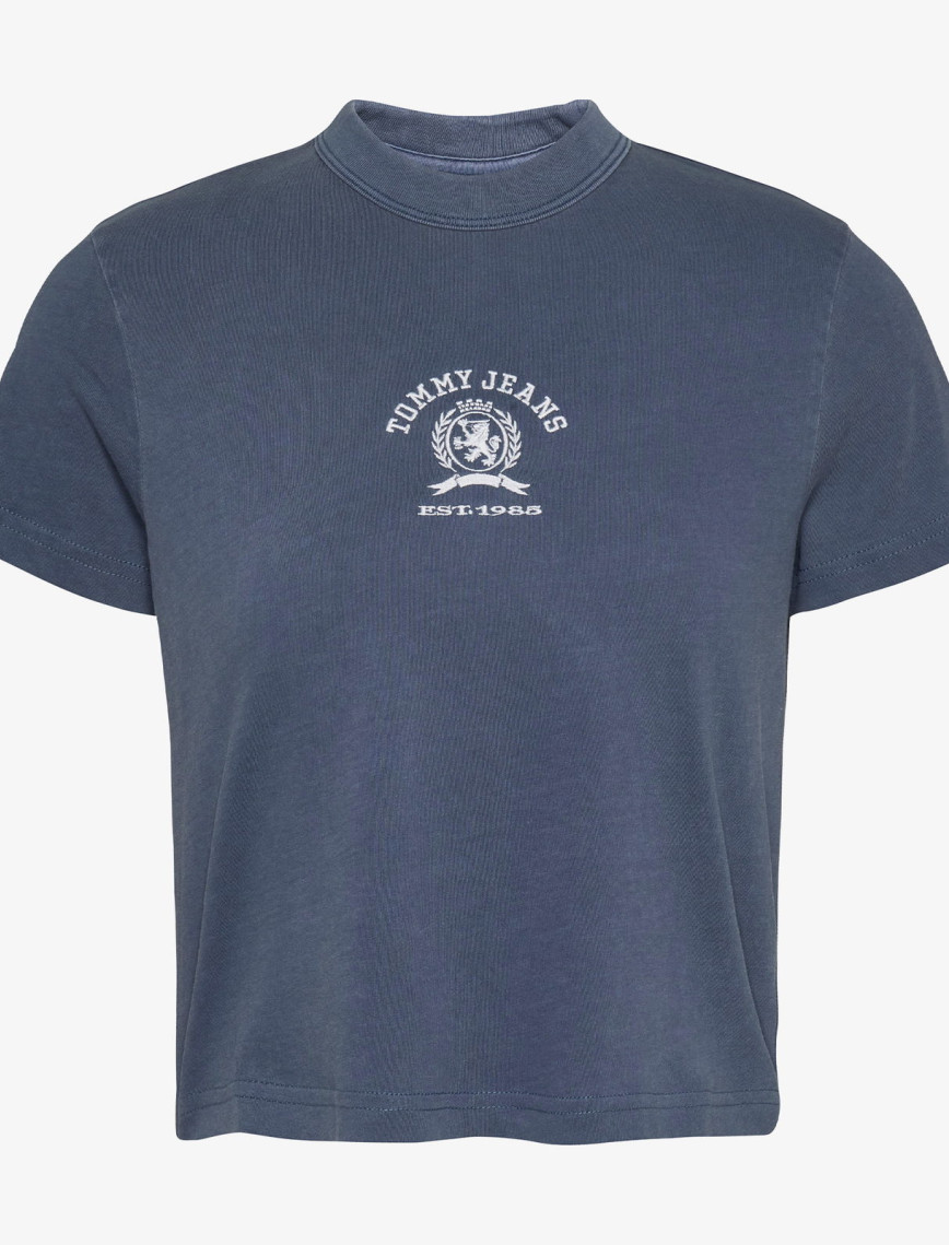 Tommy Jeans Regular Varsity Crew Kadın Mavi T-Shirt Tommy Jeans Regular Varsity Crew Kadın Mavi T-Shirt
