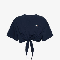 Tommy Jeans Reg Waist Tie Badge Ext Kadın Lacivert T-Shirt