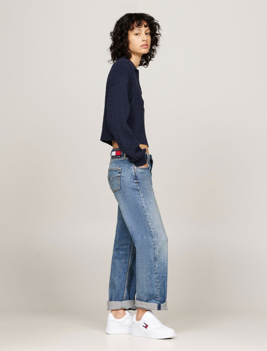 Tommy Jeans Retro Basket Ess Kadın Beyaz Spor Ayakkabı Tommy Jeans Retro Basket Ess Kadın Beyaz Spor Ayakkabı