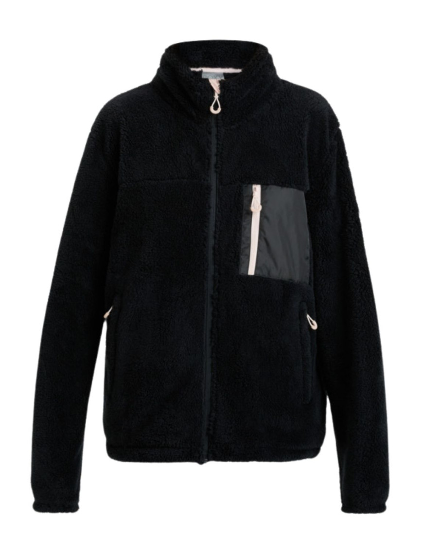 Roxy Alabama Full Zip Solid Kadın Siyah Polar Ceket Roxy Alabama Full Zip Solid Kadın Siyah Polar Ceket