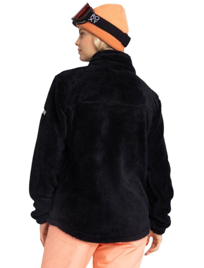 Roxy Alabama Full Zip Solid Kadın Siyah Polar Ceket Roxy Alabama Full Zip Solid Kadın Siyah Polar Ceket