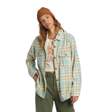 Billabong Forge Fleece Kadın Mavi Gömlek Billabong Forge Fleece Kadın Mavi Gömlek