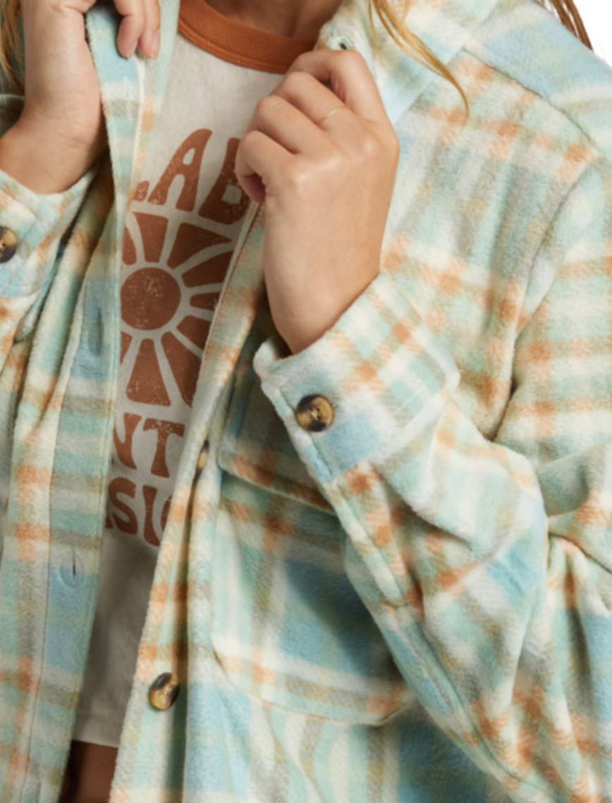 Billabong Forge Fleece Kadın Mavi Gömlek Billabong Forge Fleece Kadın Mavi Gömlek