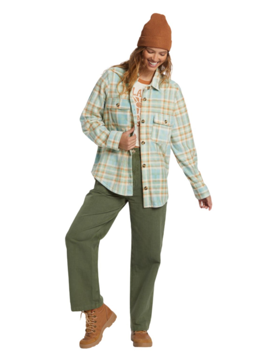 Billabong Forge Fleece Kadın Mavi Gömlek Billabong Forge Fleece Kadın Mavi Gömlek