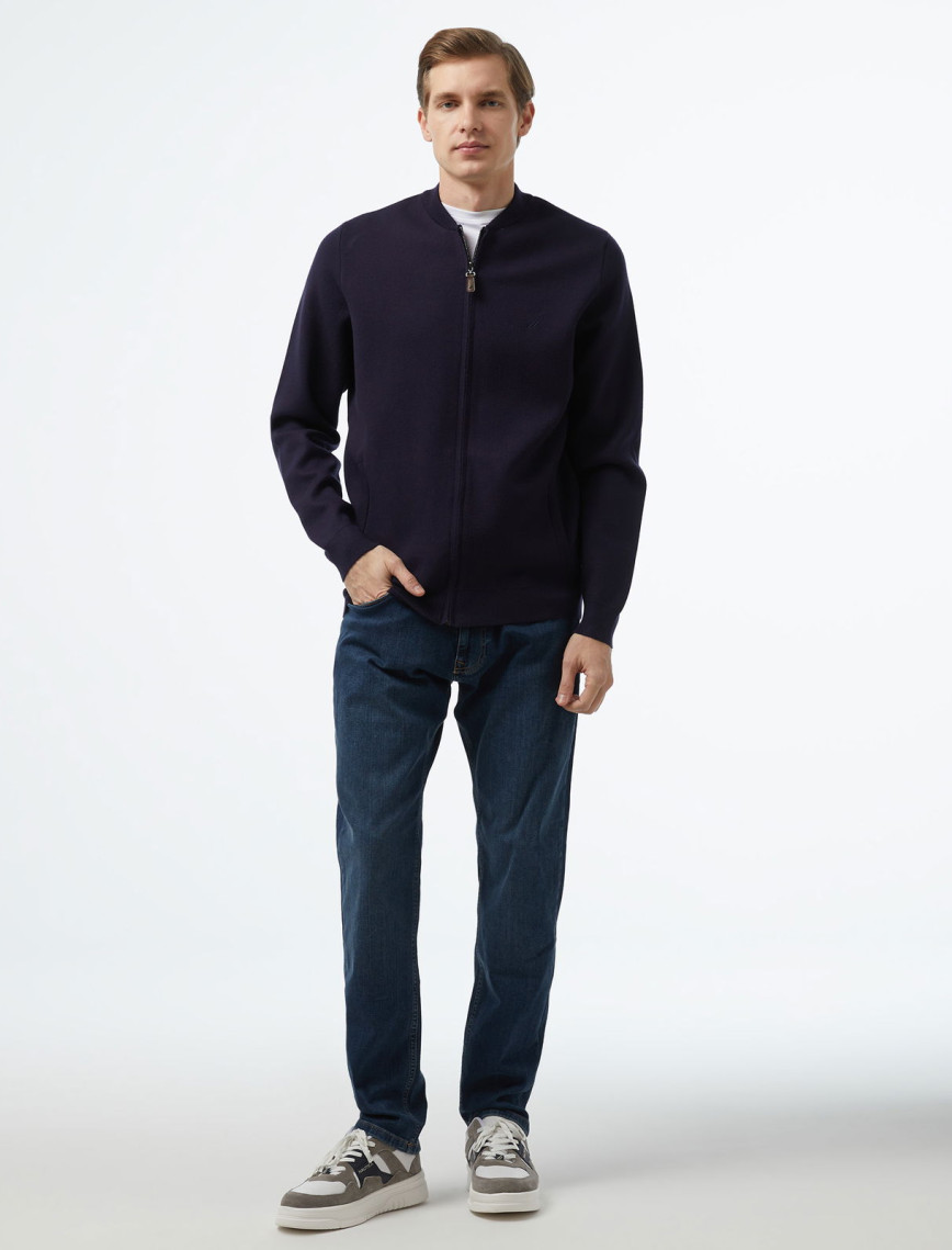 Nautica Erkek Lacivert Regular Fit Hırka