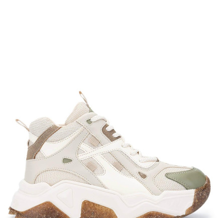 Tamer Tanca Kadın Vegan Nude/Haki Sneakers & Spor Bot Tamer Tanca Kadın Vegan Nude/Haki Sneakers & Spor Bot