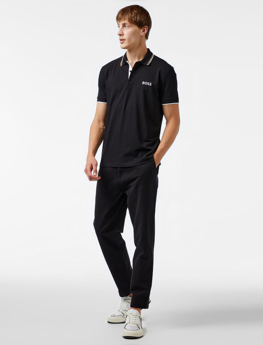 Boss Paddy Pro Erkek Siyah Polo Boss Paddy Pro Erkek Siyah Polo