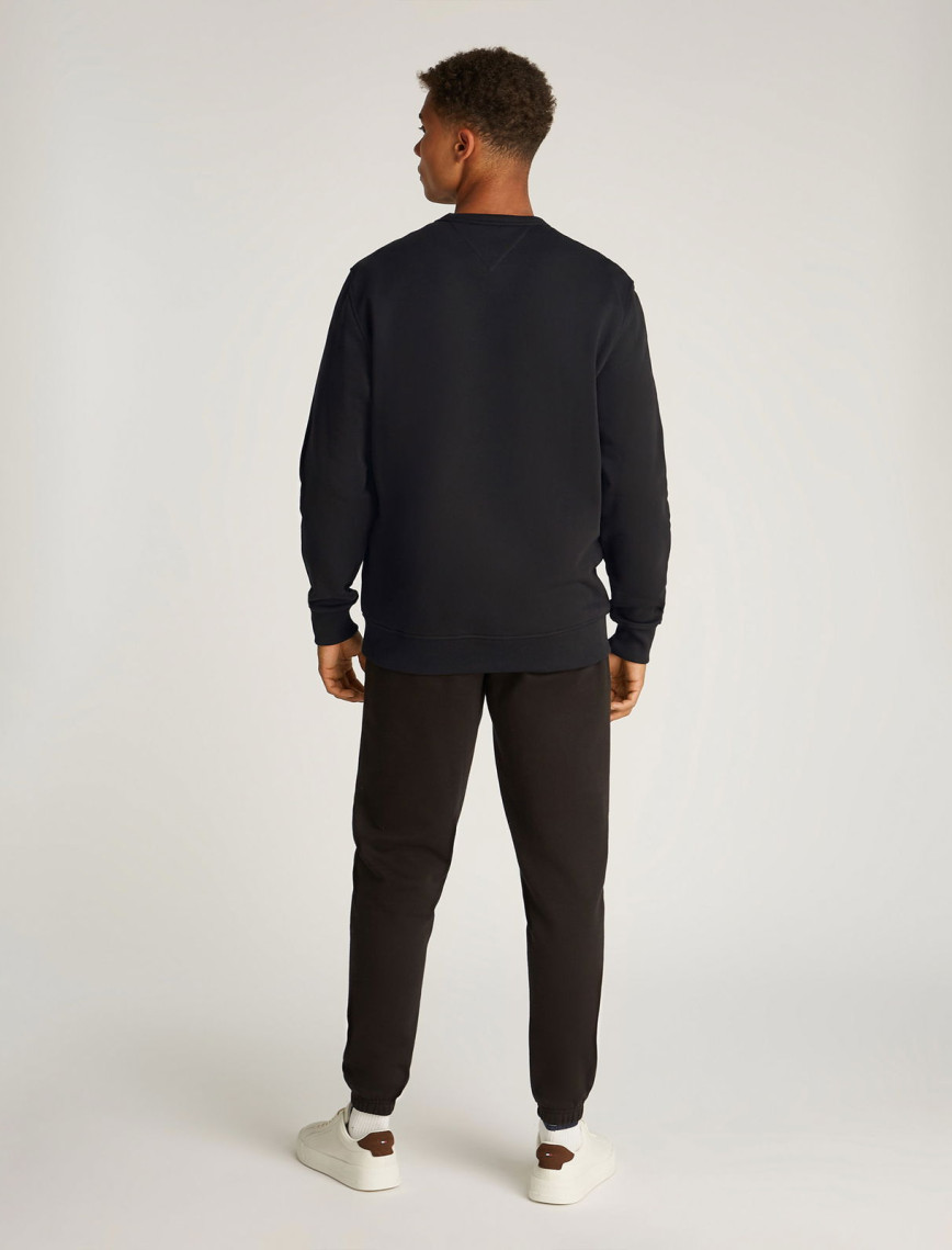 Tommy Jeans Reg Badge Crew Ext Erkek Siyah Sweatshirt Tommy Jeans Reg Badge Crew Ext Erkek Siyah Sweatshirt