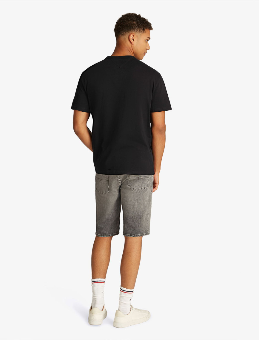 Tommy Jeans Reg Badge Ext Erkek Siyah T-Shirt Tommy Jeans Reg Badge Ext Erkek Siyah T-Shirt
