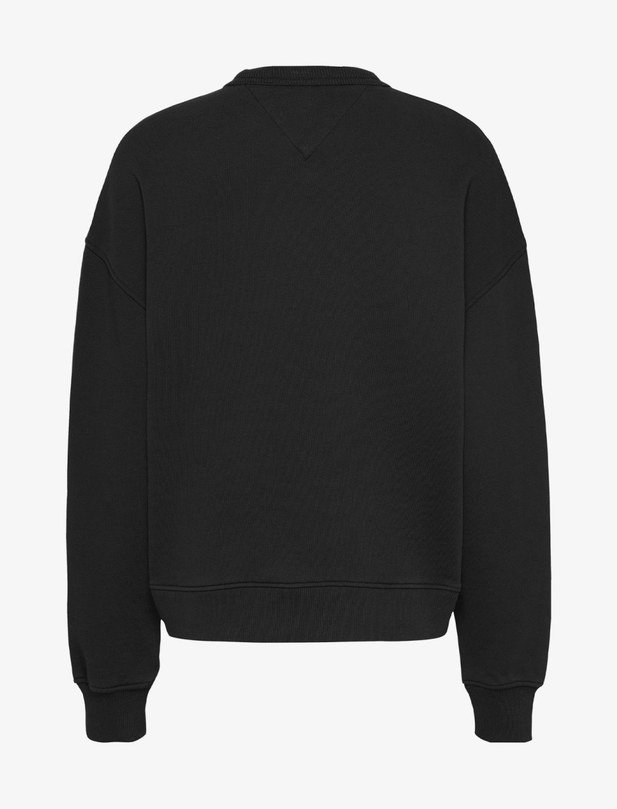 Tommy Jeans Bxy Badge Crew Kadın Siyah Sweatshirt Tommy Jeans Bxy Badge Crew Kadın Siyah Sweatshirt