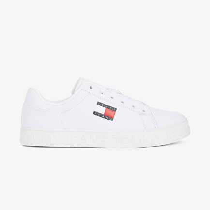 Tommy Hilfiger Logo Ess Kadın Beyaz Sneaker Tommy Hilfiger Logo Ess Kadın Beyaz Sneaker