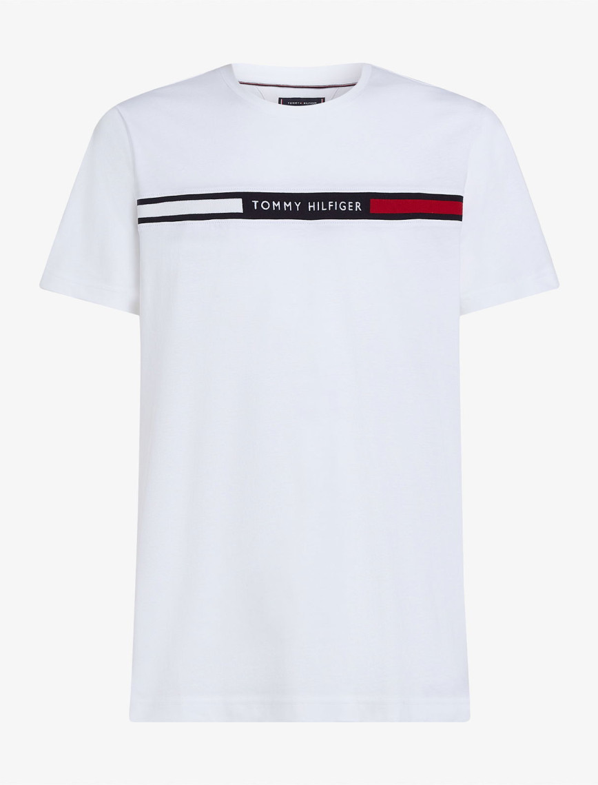 Tommy Hilfiger Chest Insert Erkek Beyaz T-Shirt Tommy Hilfiger Chest Insert Erkek Beyaz T-Shirt