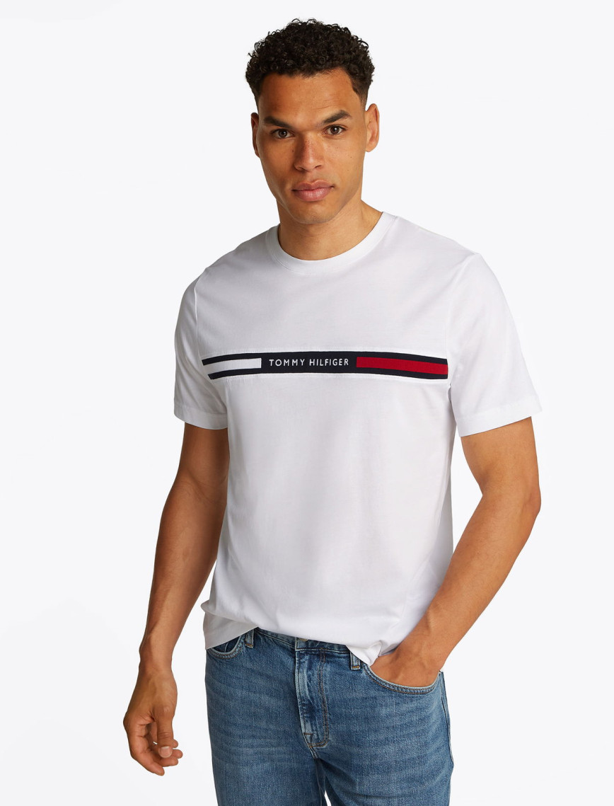 Tommy Hilfiger Hilfiger Chest Insert Erkek Yeşil T-Shirt Tommy Hilfiger Hilfiger Chest Insert Erkek Yeşil T-Shirt