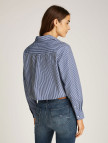 Tommy Jeans Crop Relax Poplin Kadın Mavi Gömlek Tommy Jeans Crop Relax Poplin Kadın Mavi Gömlek