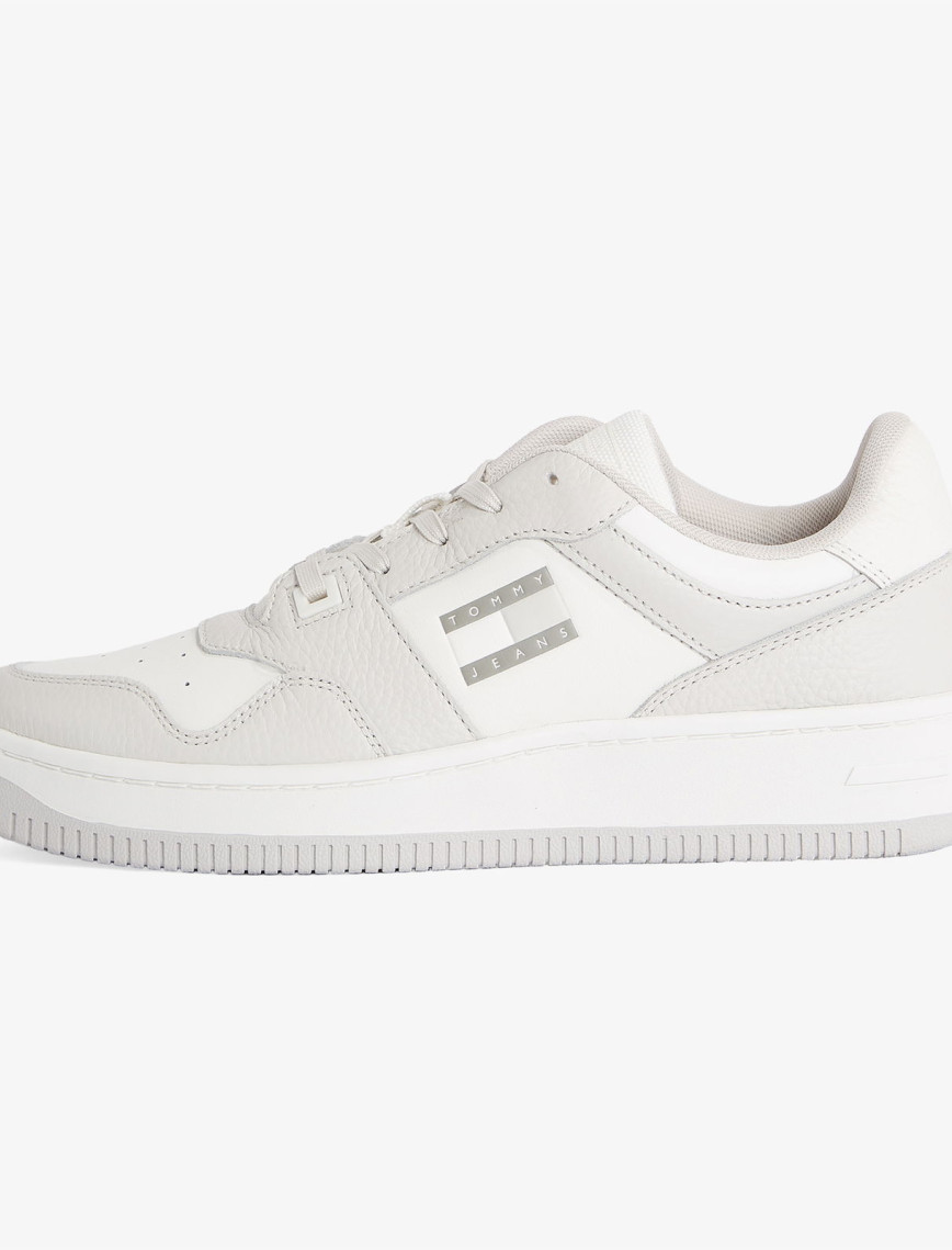 Tommy Hilfiger Tjm Retro Basket Cupsole Tumble Erkek Gri Spor Ayakkabı Tommy Hilfiger Tjm Retro Basket Cupsole Tumble Erkek Gri Spor Ayakkabı