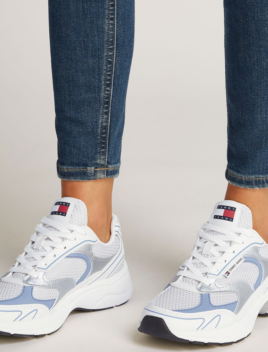 Tommy Hilfiger The Coney Metallic Kadın Mavi Spor Ayakkabı