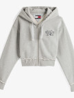 Tommy Hilfiger Tjcw Prep Varsity Zip-Thru Kadın Gri Sweatshirt Tommy Hilfiger Tjcw Prep Varsity Zip-Thru Kadın Gri Sweatshirt